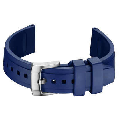 Generic Silicone Watch Strap For Men Dive Watches Quick Release Rubber Band，22mm blu